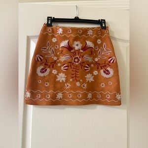 Francesca's Embroidered Skirt
